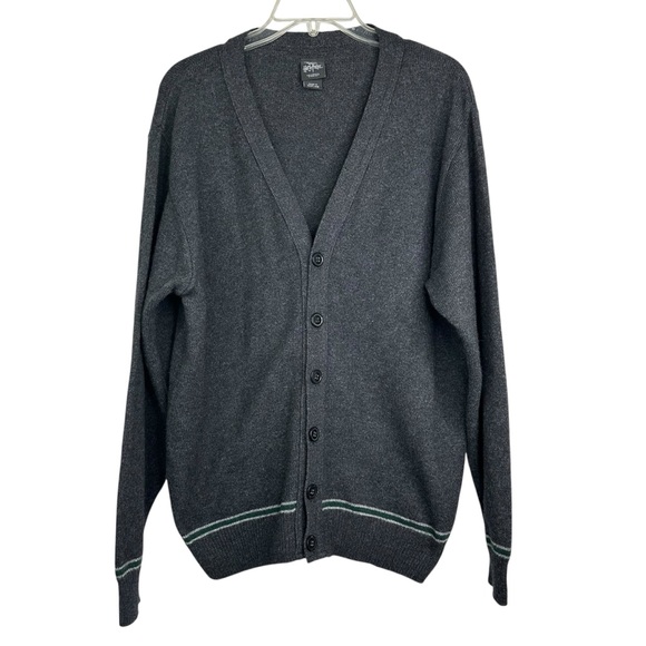 Wizarding World Harry Potter Wool Blend Cardigan Scotland Slytherin Size XL - Picture 1 of 5